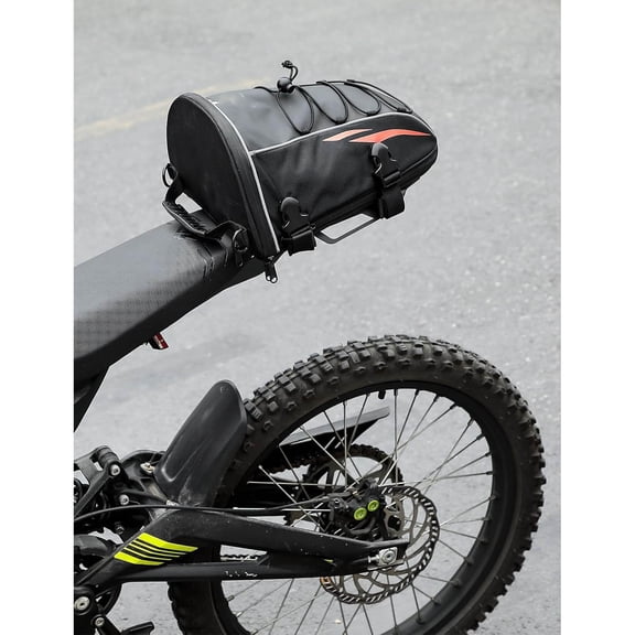 Motorcycle Rear Rack Storage Carrier Upgraded Aluminum Compatible with Surron X Light Bee x260 and x160 Segway Electric Dirt Bike Tail