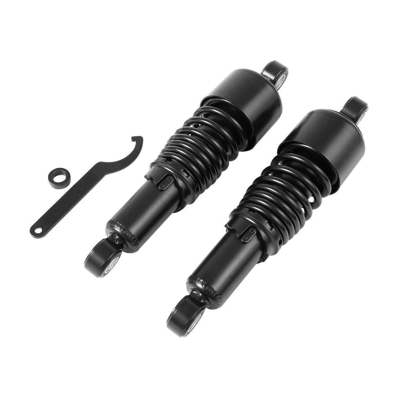 Suspension Shock Absorber Strut Assembly - Rear Side, Black Finish ...