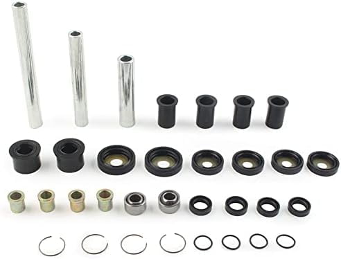 Motorcycle Rear UppeLower A-arm Bushing Shaft Kit Replacement for