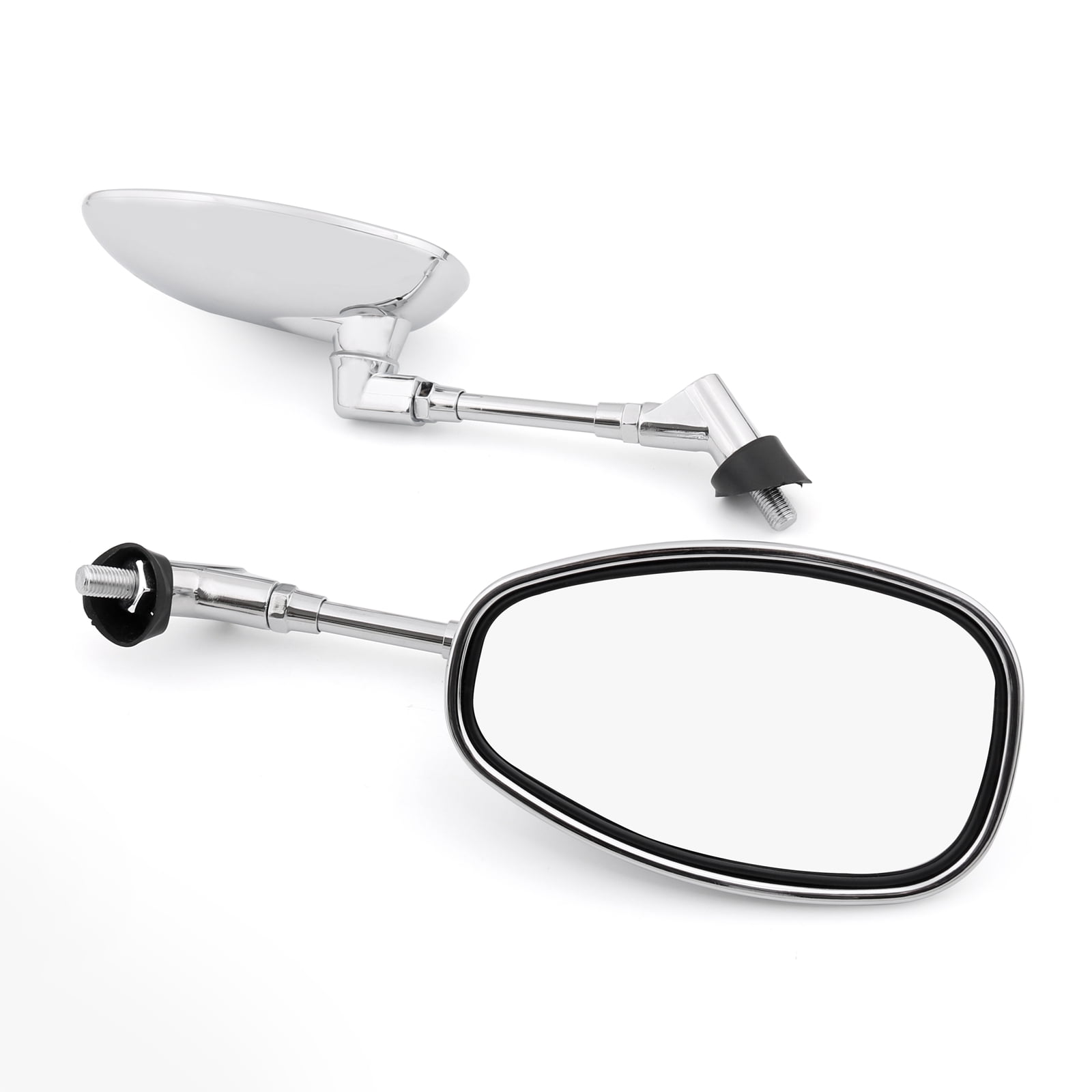 Motorcycle Rear View Mirrors Chrome For Yamaha V-MAX-XJR1200-MT-03-FZ6 ...