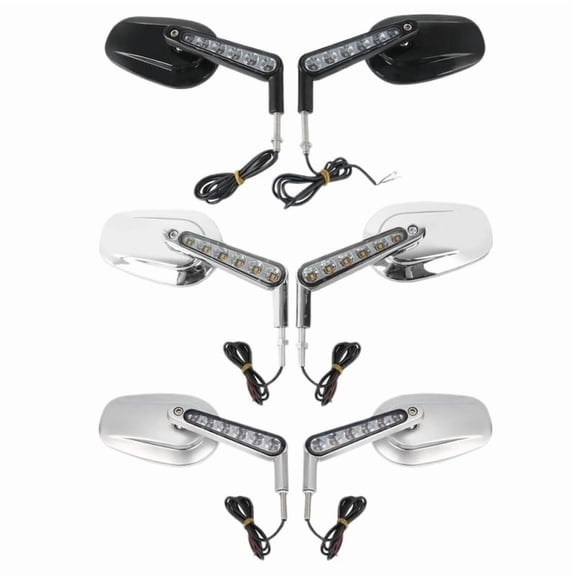 Motorcycle Rear View Mirrors & LED Front Turn Signals For Harley VROD VRSCF 2009-2017