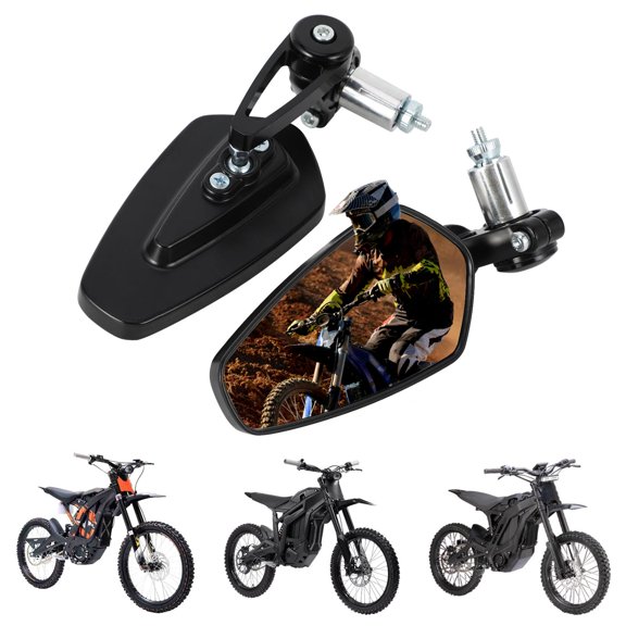 Motorcycle Rear View Side Mirror Handlebar Mirrors CNC for Surron Sur Ron LBX E-Ride Pro SR S SS 2.0 3.0 Talaria Sting MX3/R MX4 Talaria X3 XXX X Electric Dirt Bike Black,Direct Installation