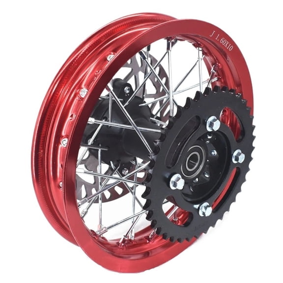 Motorcycle Rear Wheel 1.60- 10 inch aluminum Rims 10" with sprocket disc brake for small pit bike CRF Rear Wheels