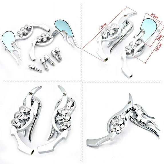 Motorcycle Rearview Mirrors for Yamaha Virago 1000 250 500 535 535S 550 700 750