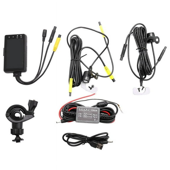 Motorcycle Recorder for Riders, Dual-Camera 1080P Front 480P Rear, Loop Recording, G-Sensor, No Extra Battery KY-MT18