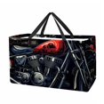 thumbnail image 1 of Motorcycle Reusable Large Capacity Foldable Grocery Bags and Shopping Baskets made with Oxford Cloth, 1 of 7