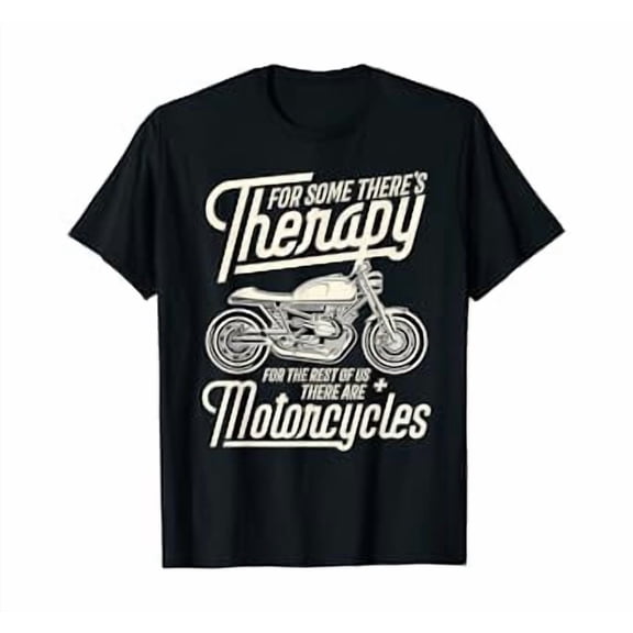 Motorcycle Rider Therapy Vintage T-Shirt