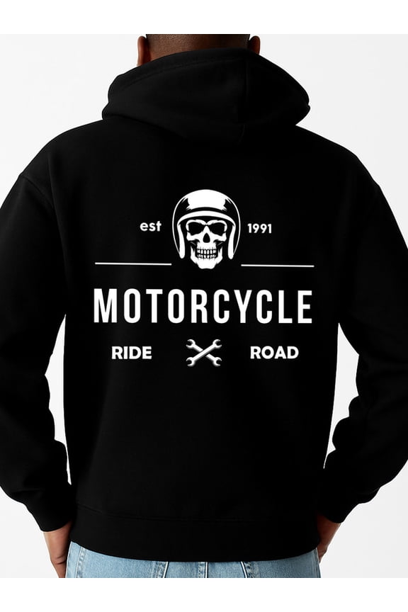 Motorcycle Rider funny hoodies fire skeleton for men sweater hoodie black All-Season Fitness Top, Sleek Sporty Look, Durable Sportswear winter 3d idk Unique Design Unisex Shirt Printed tshirts