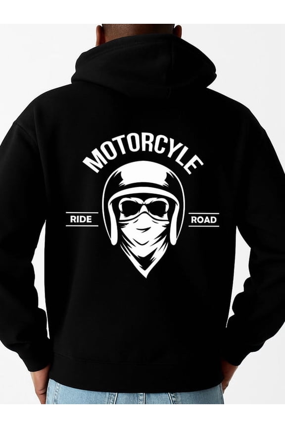 Motorcycle Rider hoodies & sweatshirt skeleton men's polyester black Stylish Autumn/Winter Outerwear, Sweatshirts , Plus Size Hoodies , Cool Hoodies , Funny Hoodies , Sweatshirt aesthetic idk 3d