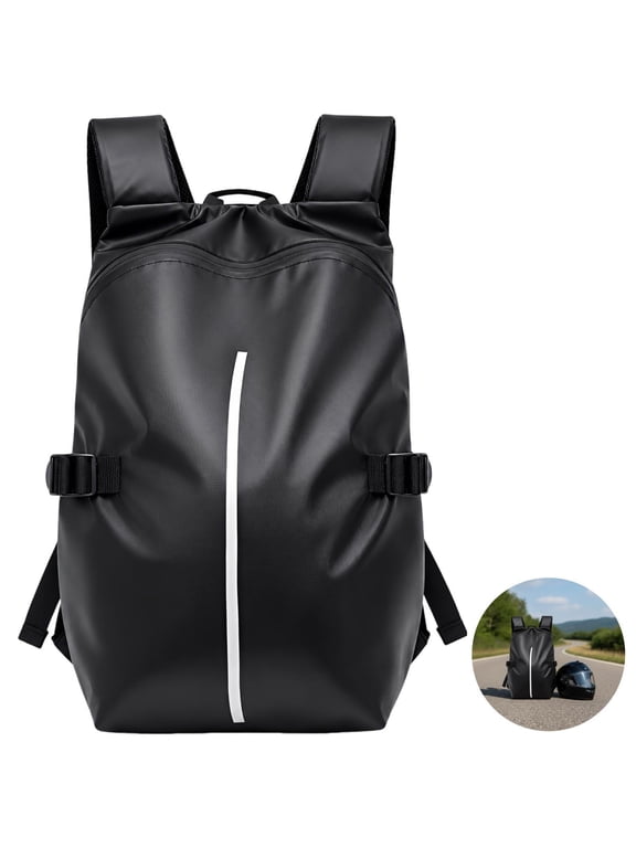 Motorcycle Riding Gear Bag, Large Waterproof Helmet Storage Pack, Reflective Travel Sports Backpack with Padded Straps