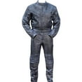 thumbnail image 1 of Motorcycle Riding Racing Track Suit with padding All Leather Drag Suit - Black, Medium - 2 Piece, 1 of 1