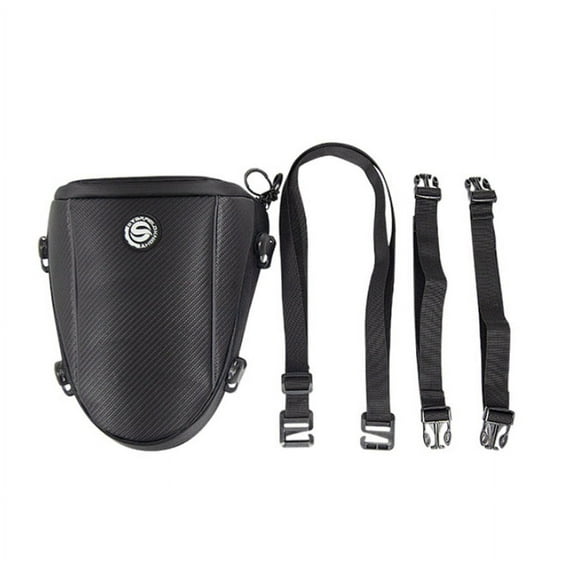 Motorcycle Riding Tail Bag Black Back Seat Luggage Shoulder Backpack Waterproof