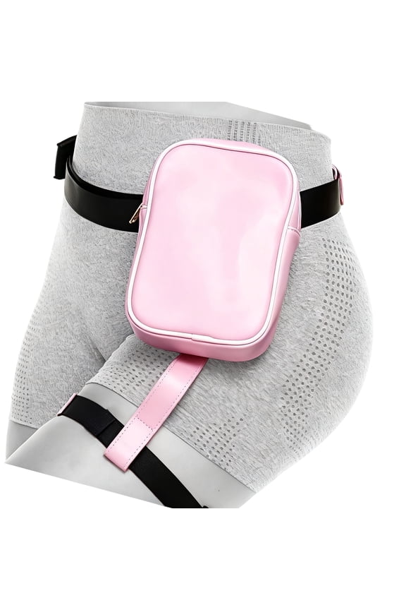 Motorcycle Riding Thigh Bag with Leg Strap, Hip Pack for Cycling Hiking Camping