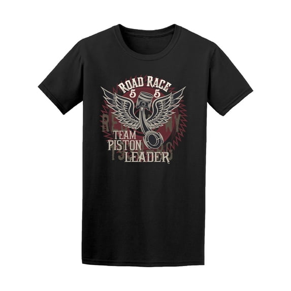 Motorcycle Road Race Piston Tee Men's -Image by Shutterstock