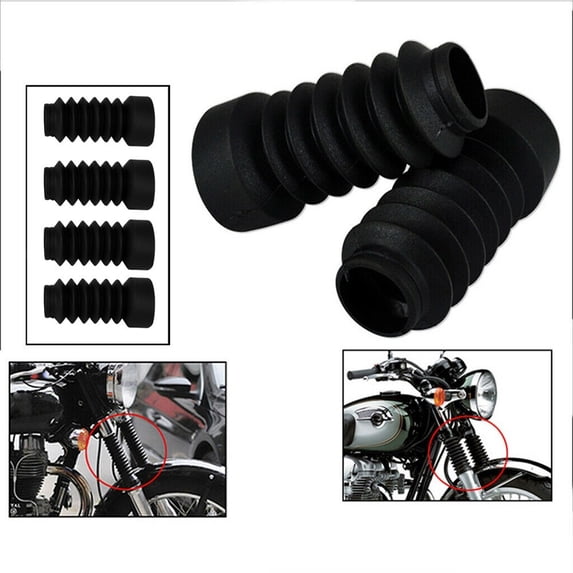 Motorcycle Rubber Front Fork Gaiters Dust Cover Gaitors Boots For Motorbike