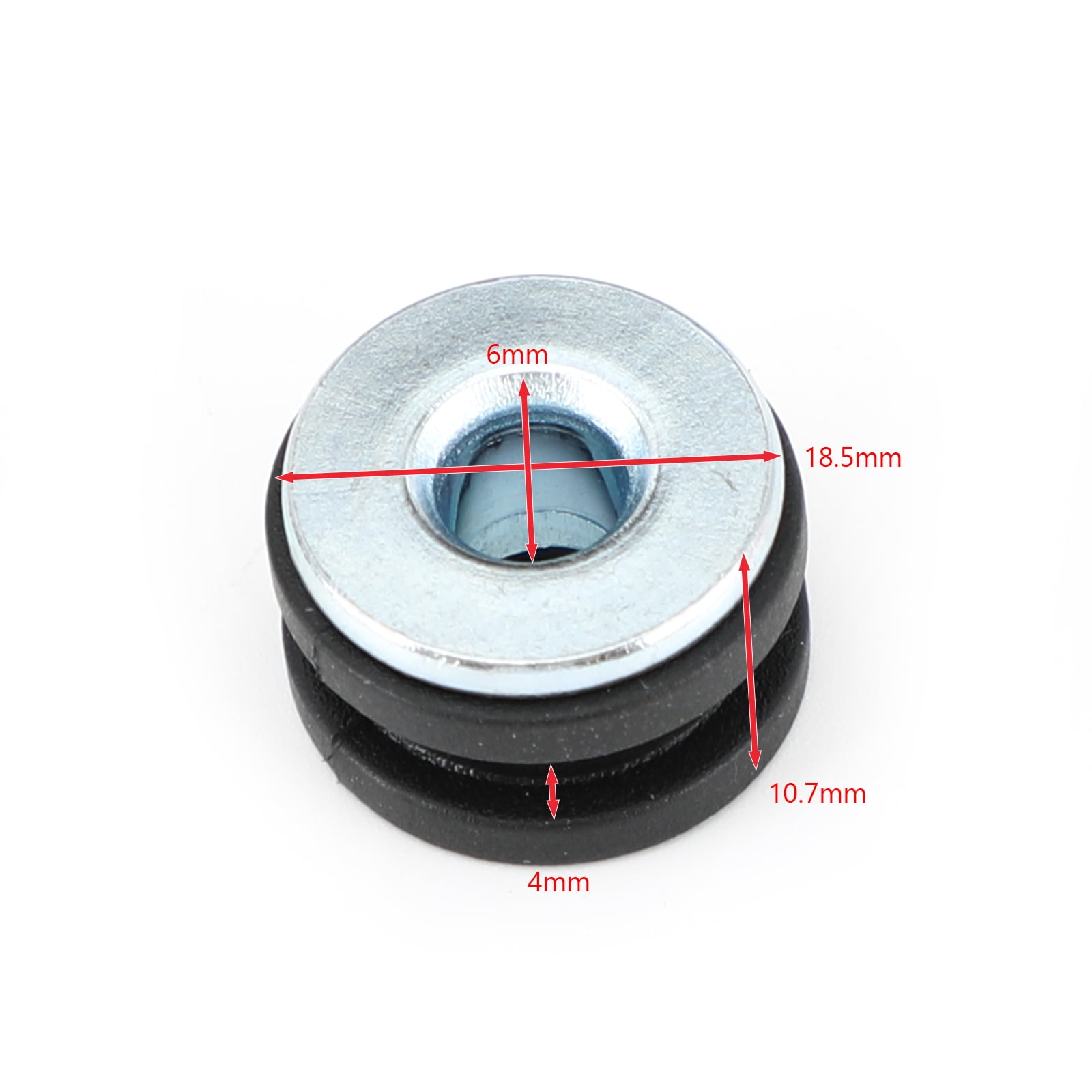 Motorcycle Rubber Grommets Bolt Kit 50x 6mm For Universal Replacement