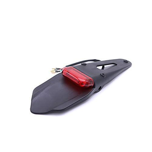 Motorcycle Running Racing LED Rear Fender Brake Stop Tail Light Off Road Dirt Bike Universal