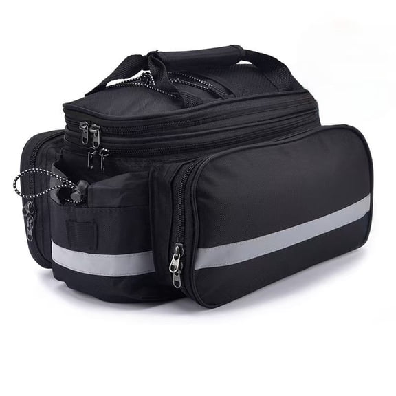 Motorcycle Saddle Bag Tail Bag Bicycle Carrier Bag Rear Rack Bike Trunk Bag Luggage Pannier Back Seat Double Side Cycling Bycicle Bag Travel Bag