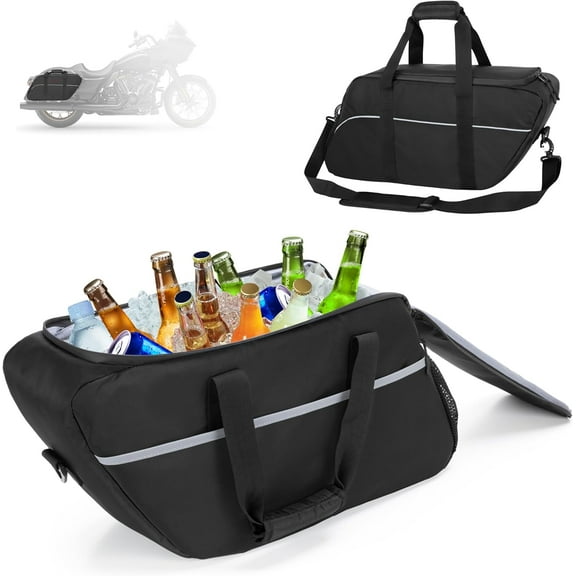 Motorcycle Saddlebag Cooler, Leakproof Side Bag Liner Compatible With Harley Davidson 1993-2022 Touring Hard Saddlebag, Waterproof Insert Organizer, 1 Bag