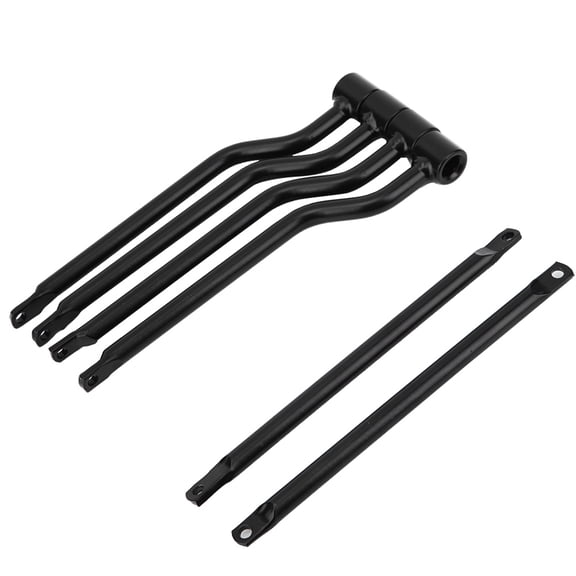 Motorcycle Saddlebag Side Support Bracket Kit - Universal Black Aluminum Alloy Mounting Bar for Cruiser Harley Touring Side Boxes