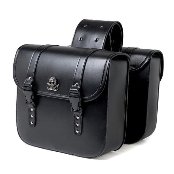 Motorcycle Saddlebags Set Waterproof Density Leather Tool Storage Stylish Motorcycle Saddles Bags Simple Installs Pair