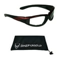 thumbnail image 1 of Motorcycle Safety Glasses Padded for Men and Women. Wrap around Wind and Dust Resistant Frame., 1 of 4