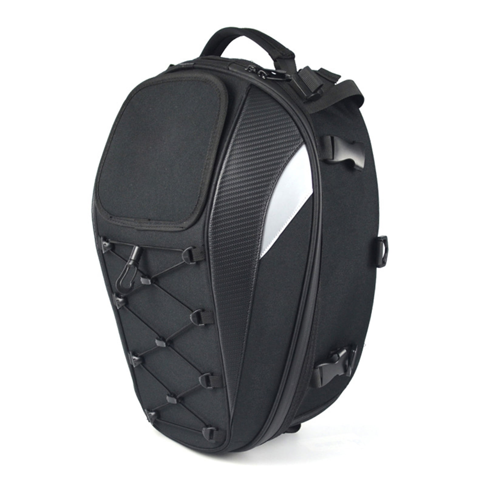 Bag Motorcycle Seat Bag Dual Use Backpack Motorbike Luggage Helmet Storage Bags Grey