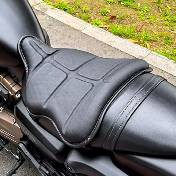 Motorcycle Seat Cushion,Leather Seat Pad Cushion Non-slip Leather Seat Pad Rides Non-slip Leather Seat Fapao Bortt Cushion Hxber Seat Siuke Buzhi Black