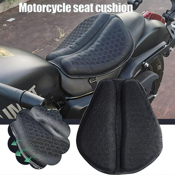 Motorcycle Seat Cushion Shock Absorption Motorbike Seat Pad Waterproof Gel Pad