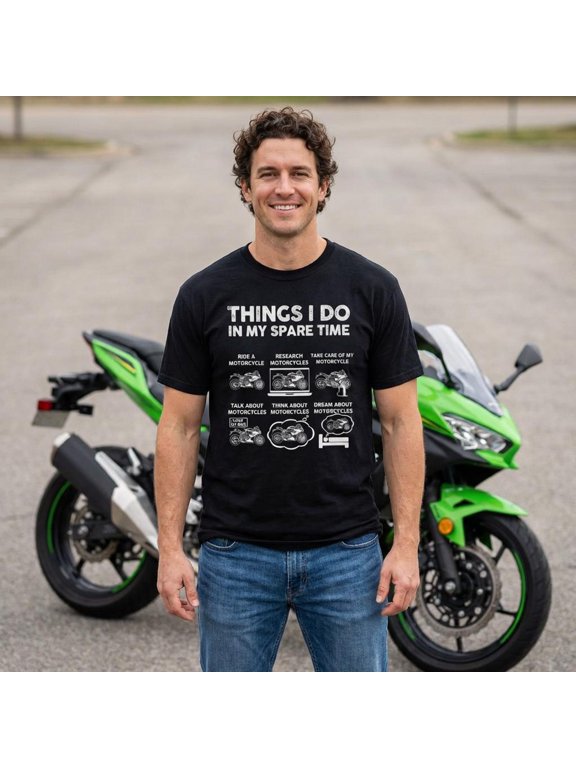 Motorcycle Shirt Biker Lifestyle Graphic Tee Rider Gift