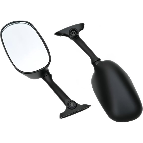 Motorcycle Side Mirrors Compatible with Suzuki GSXR 600 750 2004-2005, GSXR 1000 2003-2004, SV650S SV1000S - Adjustable Black Rear View Mirror Compat