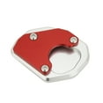 Motorcycle Side Stand Enlarged Plate Aluminium Alloy Red Replacement
