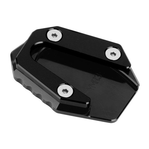Motorcycle Side Stand Enlarger Plate Kickstand Extension Pad for Yamaha YZF R3 R25 MT-03 MT-25 2014-2019, Black