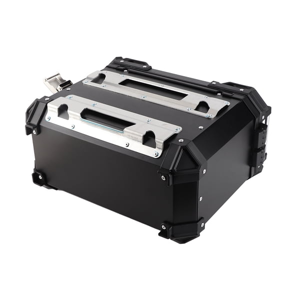 Motorcycle Side Storage Box Universal Motorcycle Side Box 35L Aluminum Alloy Luggage Case Motorcycle Side Carrier swith Quick Release Lock Storage for Motorcycle Accessories