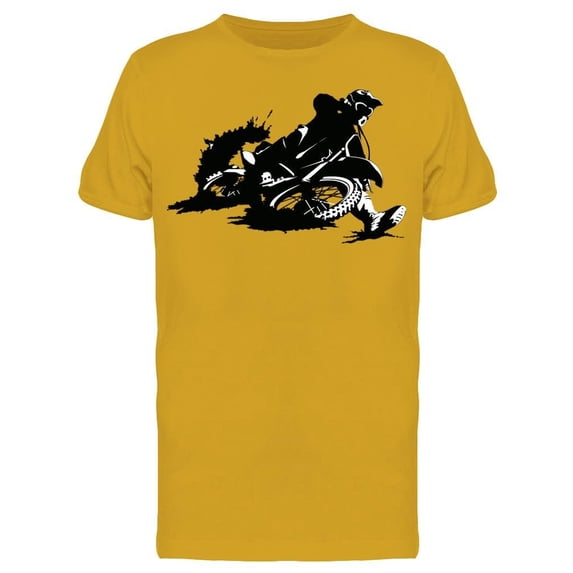 Motorcycle Silhouette T-Shirt Men -Image by Shutterstock, Male Small