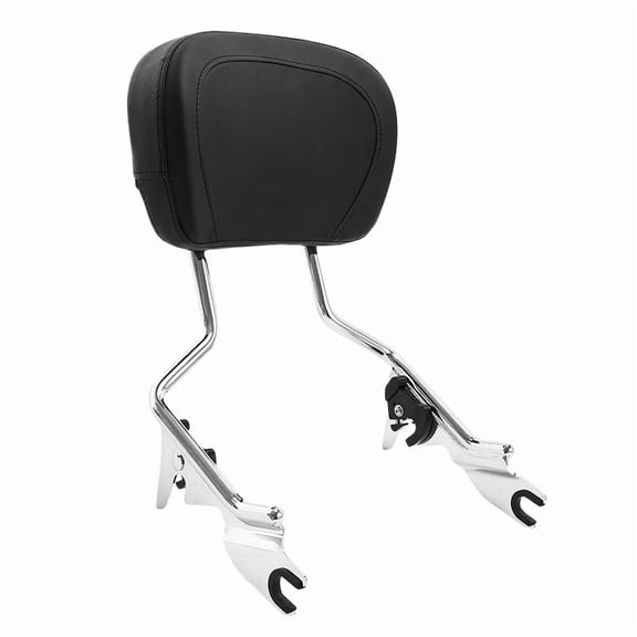 Motorcycle Sissy Bar Passenger Backrest Pad For Harley Touring Street Glide Road Glide 2009-2024 Upright