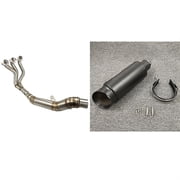 Motorcycle Slip On Exhaust Pipe Front Middle Link Pipe For Yamaha XSR900 MT-09 For Tracer 900 GT MT09 FZ09 FJ 09