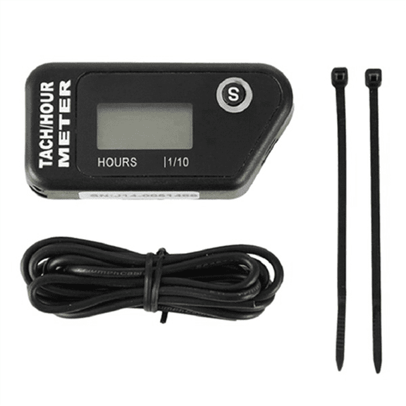 Motorcycle Speed Hour Meter Inductive LCD Digital Accumulative for ATV Mower Truck Boat ywm58