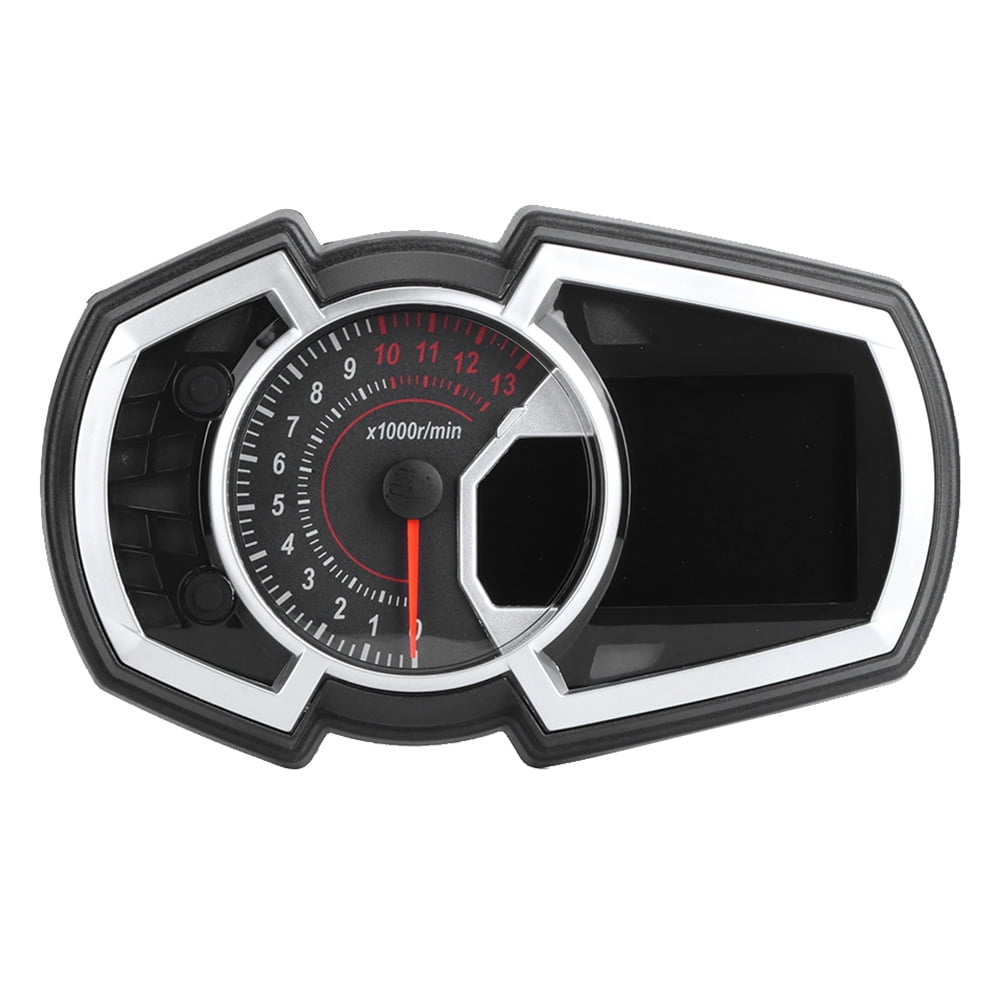 Motorcycle Speedometer, MPH KM/H LCD LED Display Motorbike Speed Fuel