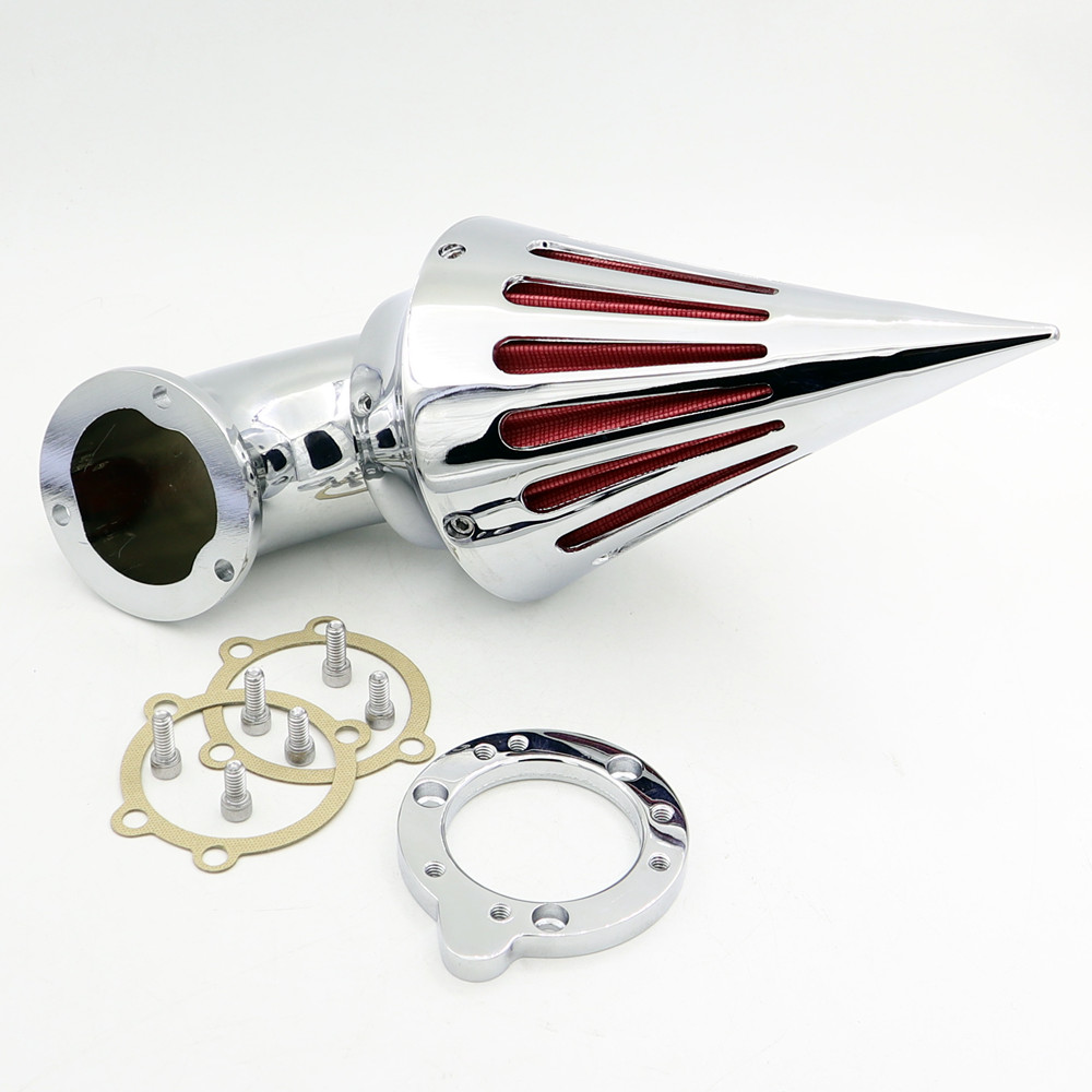 Motorcycle Spike Air Cleaner Intake filter Kit For Harley CV EVO Custom Sportster XL Carburetors