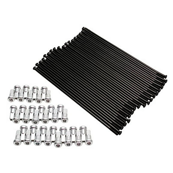 Motorcycle Spoke Kit - Front 21 Black Compatible With Gas Gas EX 350F 2021