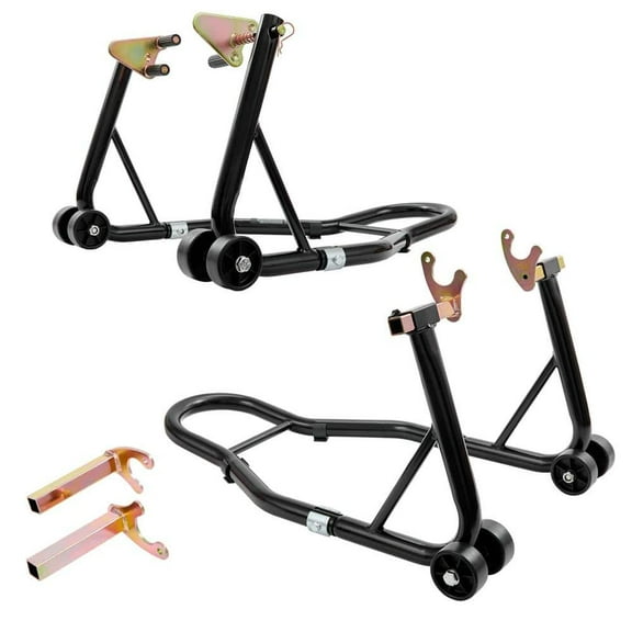 Motorcycle Stand Lift, 850 lbs. Front Rear Combo Stand Lift Stand, Front & Rear Wheel Fork Stand U+L Fork Swingarm Spool