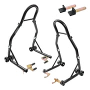 Motorcycle Stand Lift, 850lbs Front Rear Combo Stand Lift Stand, Front and Rear Wheel Fork Stand, Compatible with Most Motorcycles