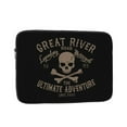 thumbnail image 1 of Motorcycle Style Skull Portable Laptop Sleeve Compatible with MacBook Air Notebook Computer Case for Men Women College School Students, 1 of 7