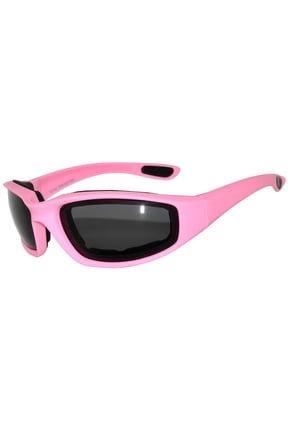 Motorcycle Sunglasses - Pink Frame / Smoke Lens