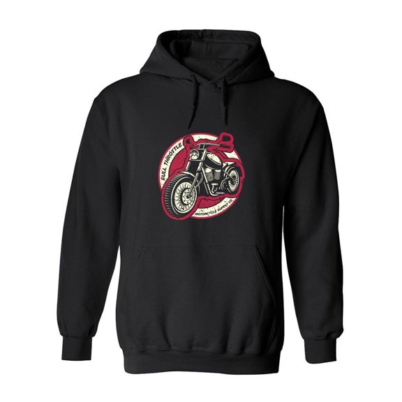 Motorcycle Supply Co. Hoodie Men -SPIdeals Designs, Male Large