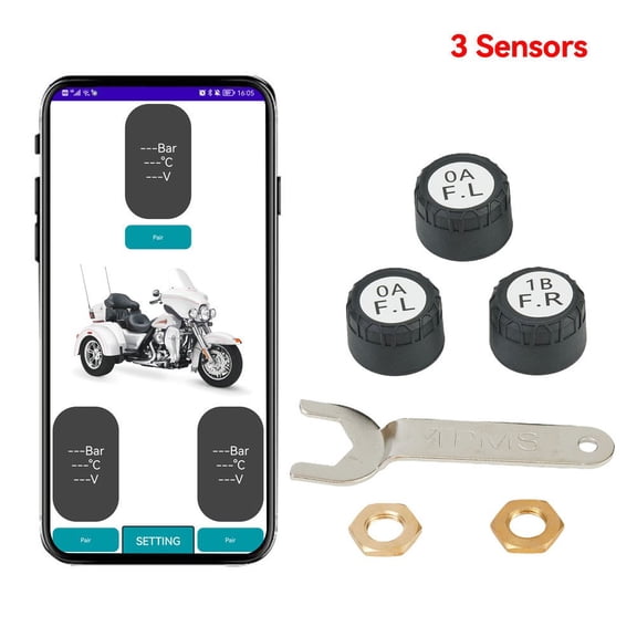 Motorcycle TPMS BT Tire Pressure Sensor External Tire Pressure Sensors