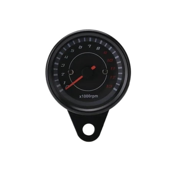 Motorcycle Tachometer Meter LED Backlight Tachometer Gauge 13000RPM Rev Counter for Harley DC 12V