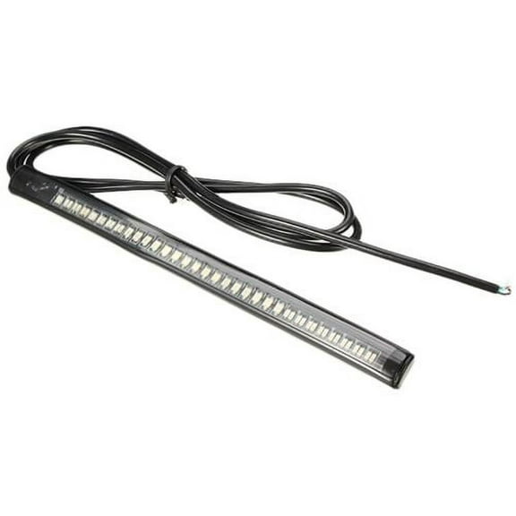 Motorcycle Tail Light, 48 LED 8 Flexible Brake Stop License Plate Lights Integrated for Motorcycle/Bike/ATV/RV/SUV, 1 PCS