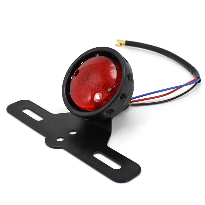 Motorcycle Tail Light Modified Retro Universal LED Tail Light License